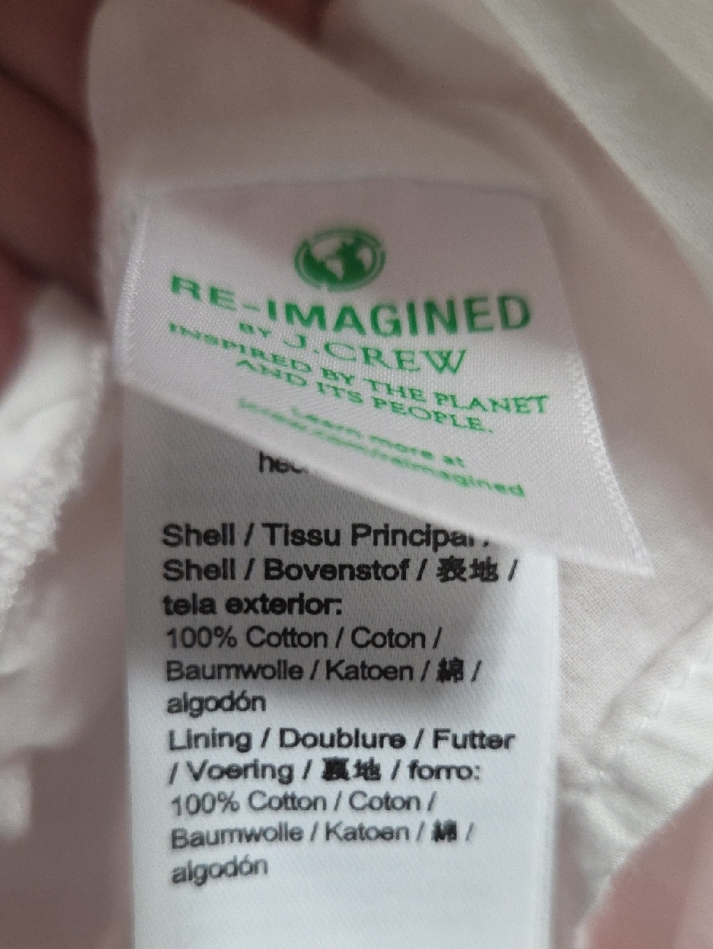 J. Crew White Cotton Dress w/Embroidered Floral Trim - Picture 5 of 7
